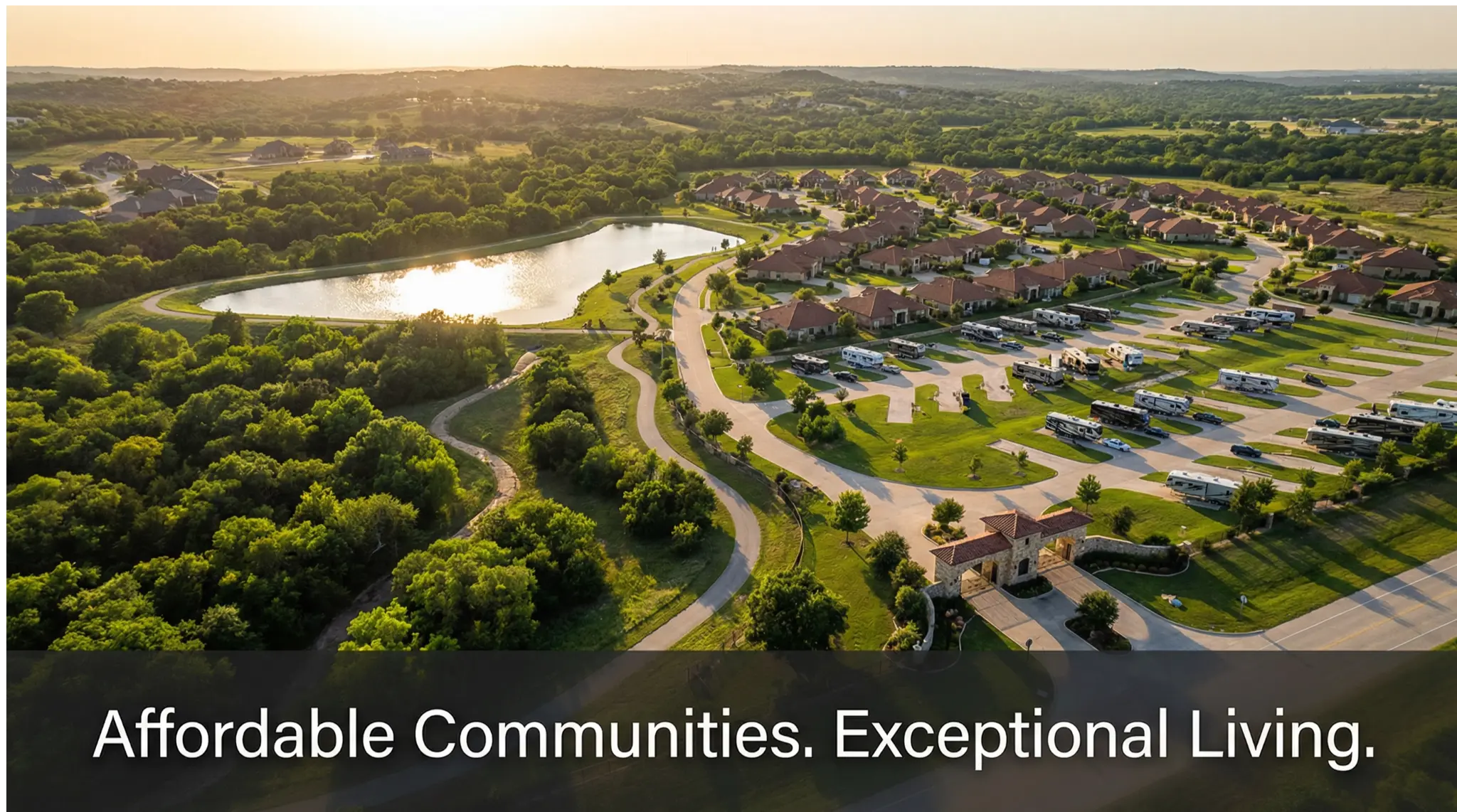 Westfork Development community aerial view